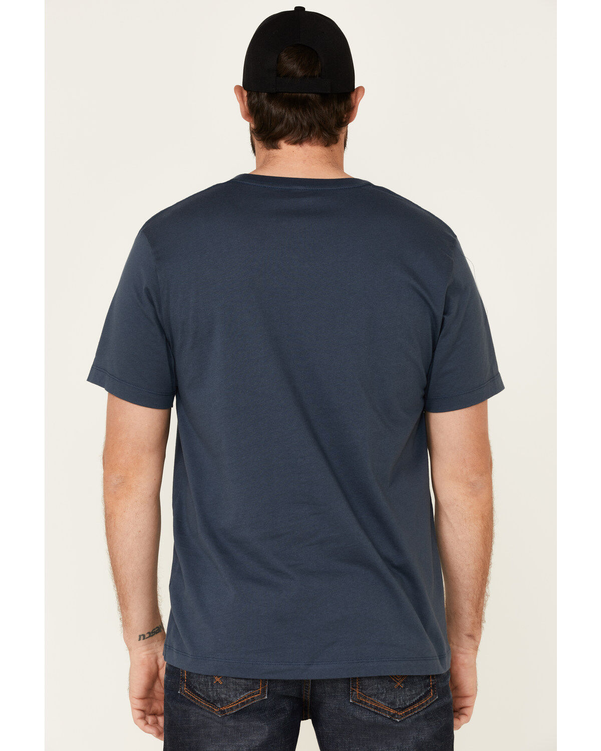Image #4 - Tin Haul Men's Sunset & Cactus Graphic Short Sleeve T-Shirt, Blue, hi-res