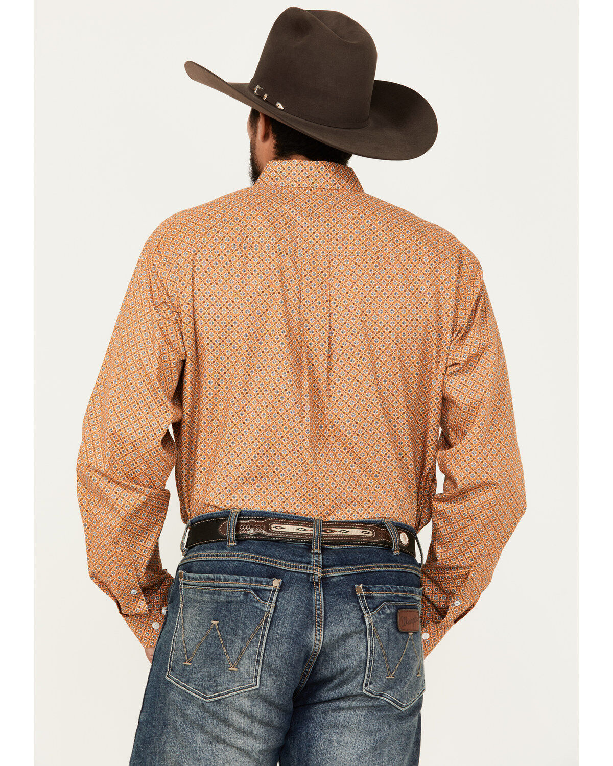 Cinch Men's Geo Print Long Sleeve Button-Down Western Shirt