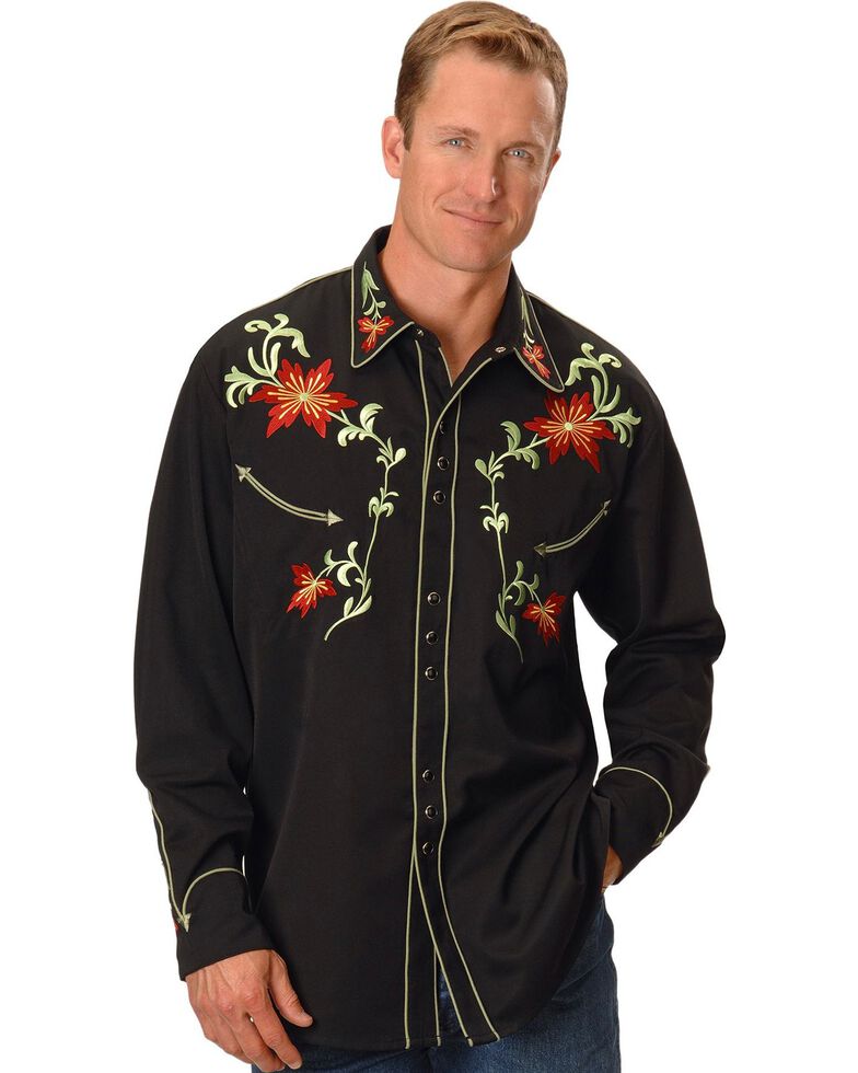 Scully Floral Embroidered Shirt | Boot Barn