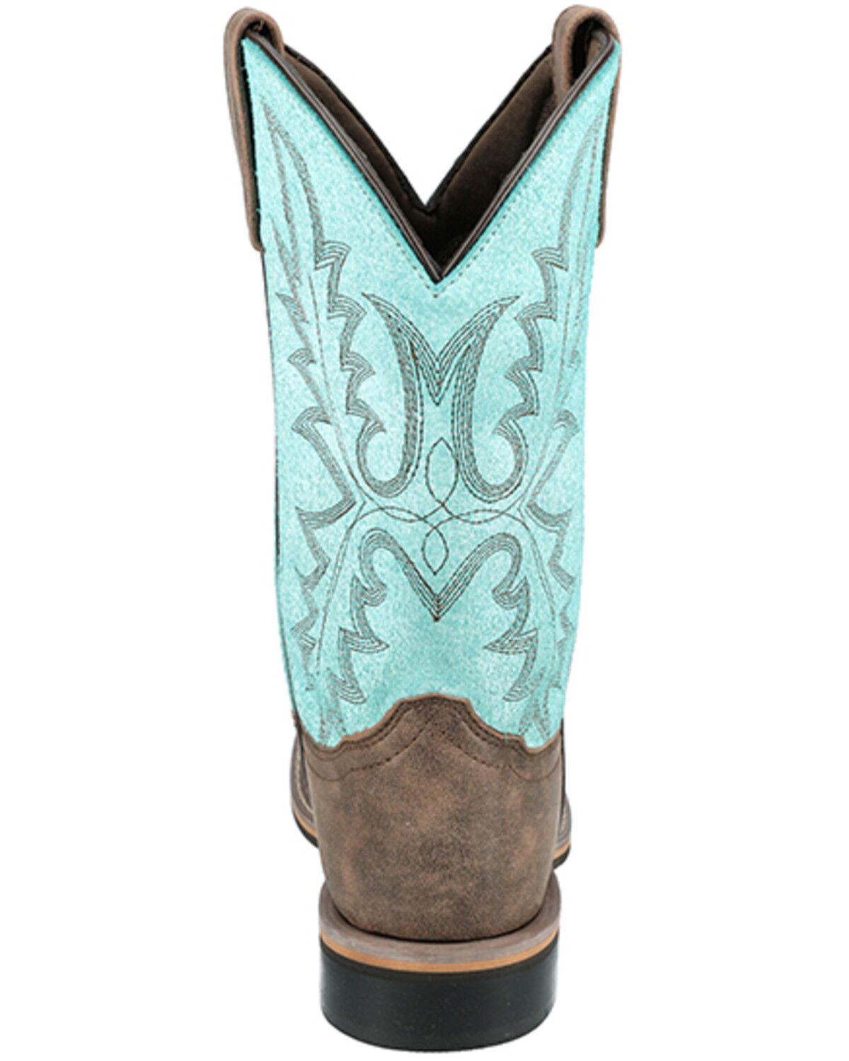 Image #5 - Smoky Mountain Women's Rustic Rider Performance Western Boots - Broad Square Toe, Brown, hi-res