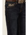 Image #2 - Rock & Roll Denim Boys' Dark Wash Bootcut Stretch Denim Jeans, Blue, hi-res