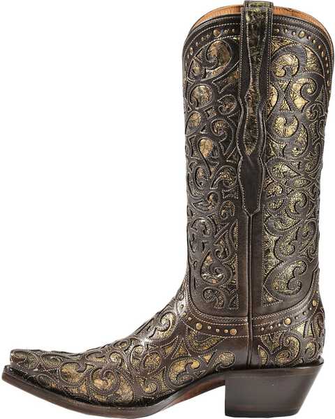 Image #3 - Lucchese Handcrafted 1883 Sierra Lasercut Inlay Western Boots - Snip Toe, , hi-res