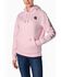 Image #1 - Carhartt Women's Iconic Clarksburg Logo Sweatshirt, Rose, hi-res
