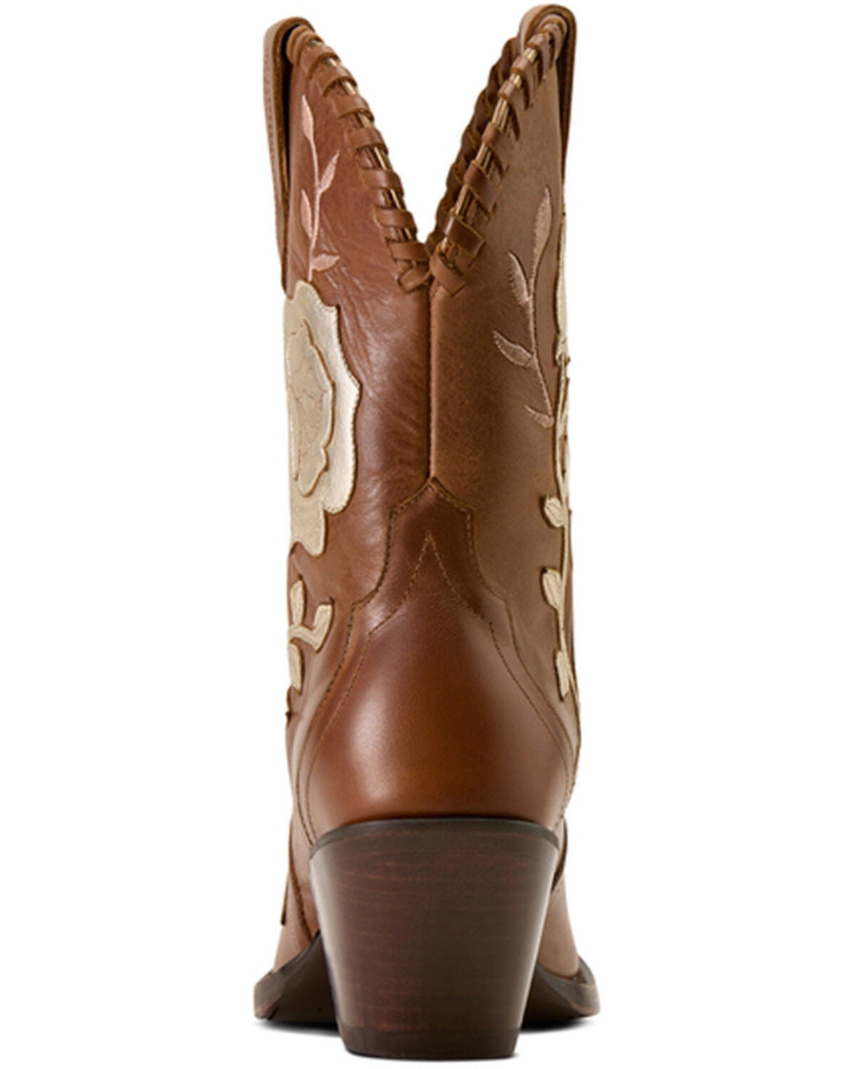 Image #3 - Ariat Women's Arrosa Floral Short Western Boots - Round Toe, Tan, hi-res