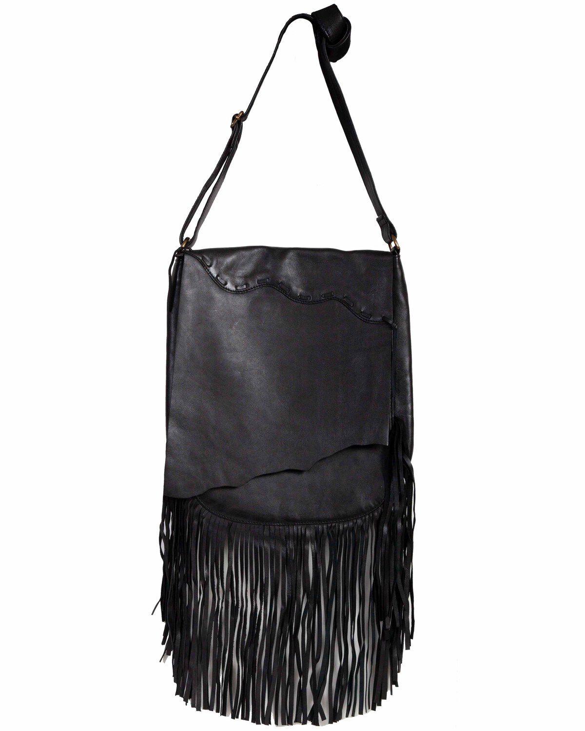 Scully Women's Fringe Crossbody Bag, Black, hi-res