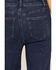 Image #4 - Rodeo Quincy X Boot Barn Women's Rhinestone Cowboy Dark Wash High Rise Wide Leg Stretch Denim Jeans, Dark Wash, hi-res
