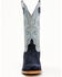 Horse Power Men's Marine Western Boots - Broad Square Toe, Navy, hi-res