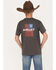 Ariat Boys' Short Sleeve Graphic T-Shirt, Charcoal, hi-res