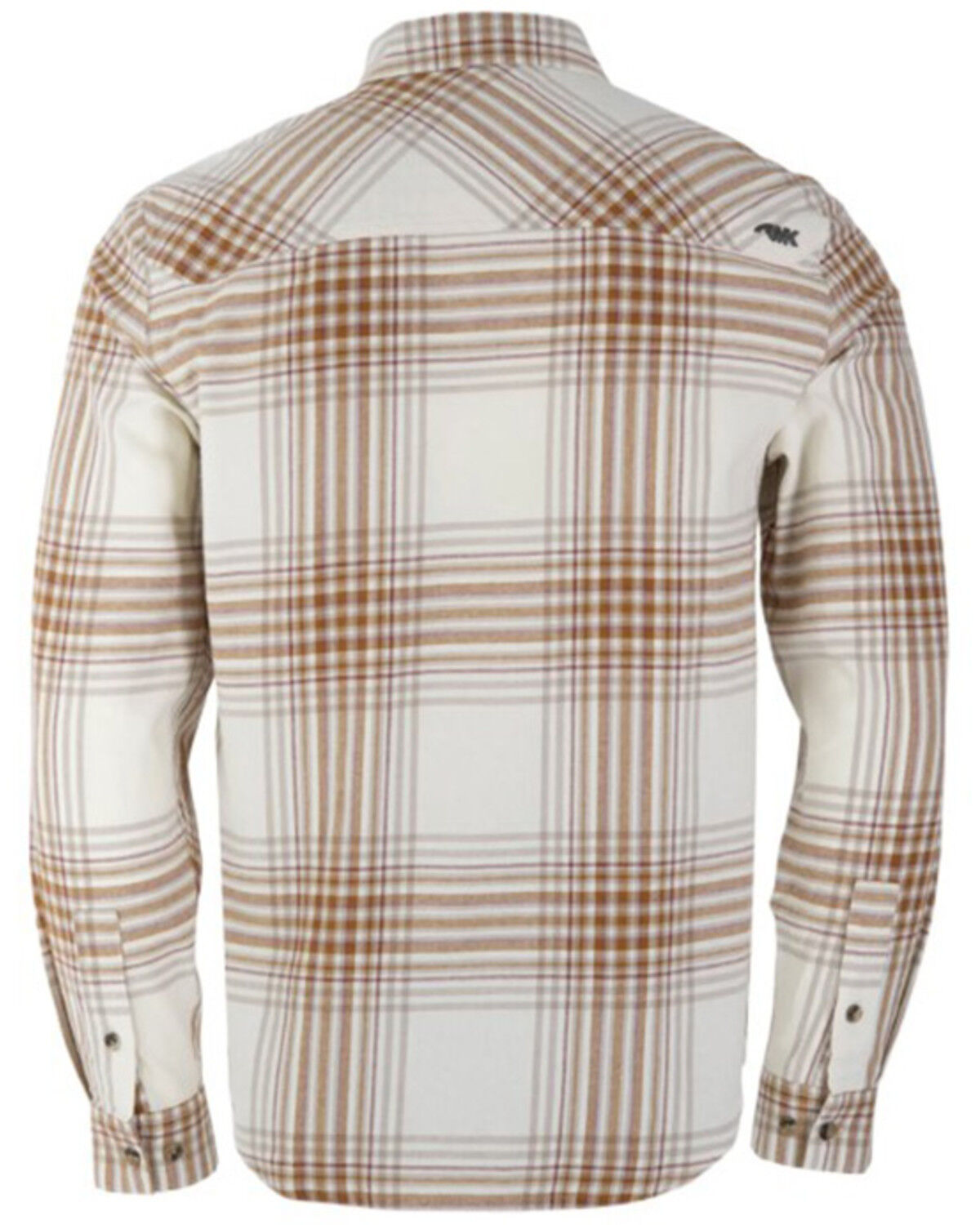 Image #2 - Mountain Khakis Men's Noda Plaid Print Long Sleeve Button-Down Flannel Shirt, Cream, hi-res