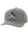 Hooey Men's Golf Logo Embroidered Trucker Cap, Grey, hi-res