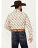 Image #4 - Panhandle Men's Select Medallion Print Long Sleeve Snap Western Shirt, , hi-res