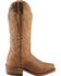 Image #2 - Boulet Women's Rancher Western Boots - Narrow Square Toe, Rustic Brn, hi-res