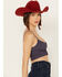 Image #2 - Free People Women's Kickback Seamless Bra, Navy, hi-res