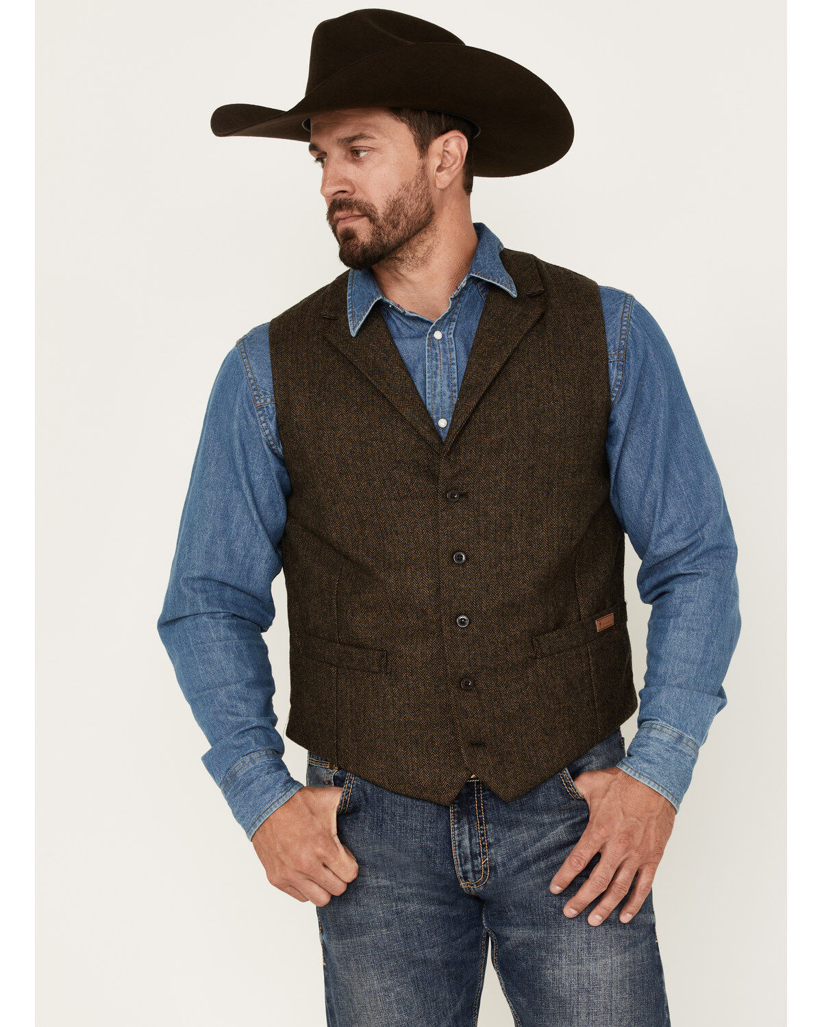 Image #1 - Outback Trading Co. Men's Brown Jessie Vest , , hi-res