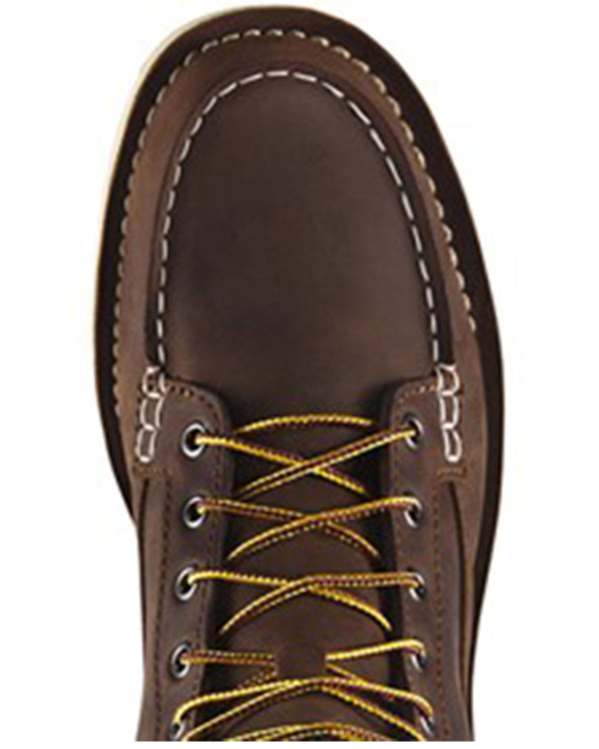 Image #4 - Danner Men's 6" Bull Run GTX Work Boots - Steel Toe, Brown, hi-res