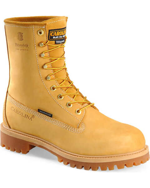 Carolina Men's Basic 8" Work Boots, Wheat, hi-res