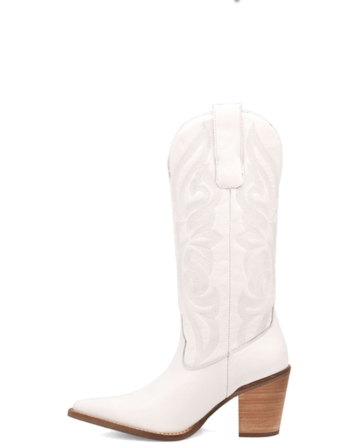 Image #3 - Dingo Women's Hensley Tall Western Boots - Round Toe, White, hi-res