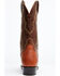 Image #5 - El Dorado Men's Exotic Full-Quill Ostrich Skin Western Boots - Round Toe, Cognac, hi-res