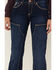 Image #2 - Ariat Women's Rebar Camden Medium Wash Flex Riveter Double Front Slim Leg Work Jeans, Blue, hi-res