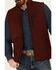 Image #3 - RANK 45® Men's Stowel Softshell Vest, Wine, hi-res