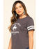 Image #5 - Cut & Paste Women's Cowboy Casanova Football Tee, Black, hi-res