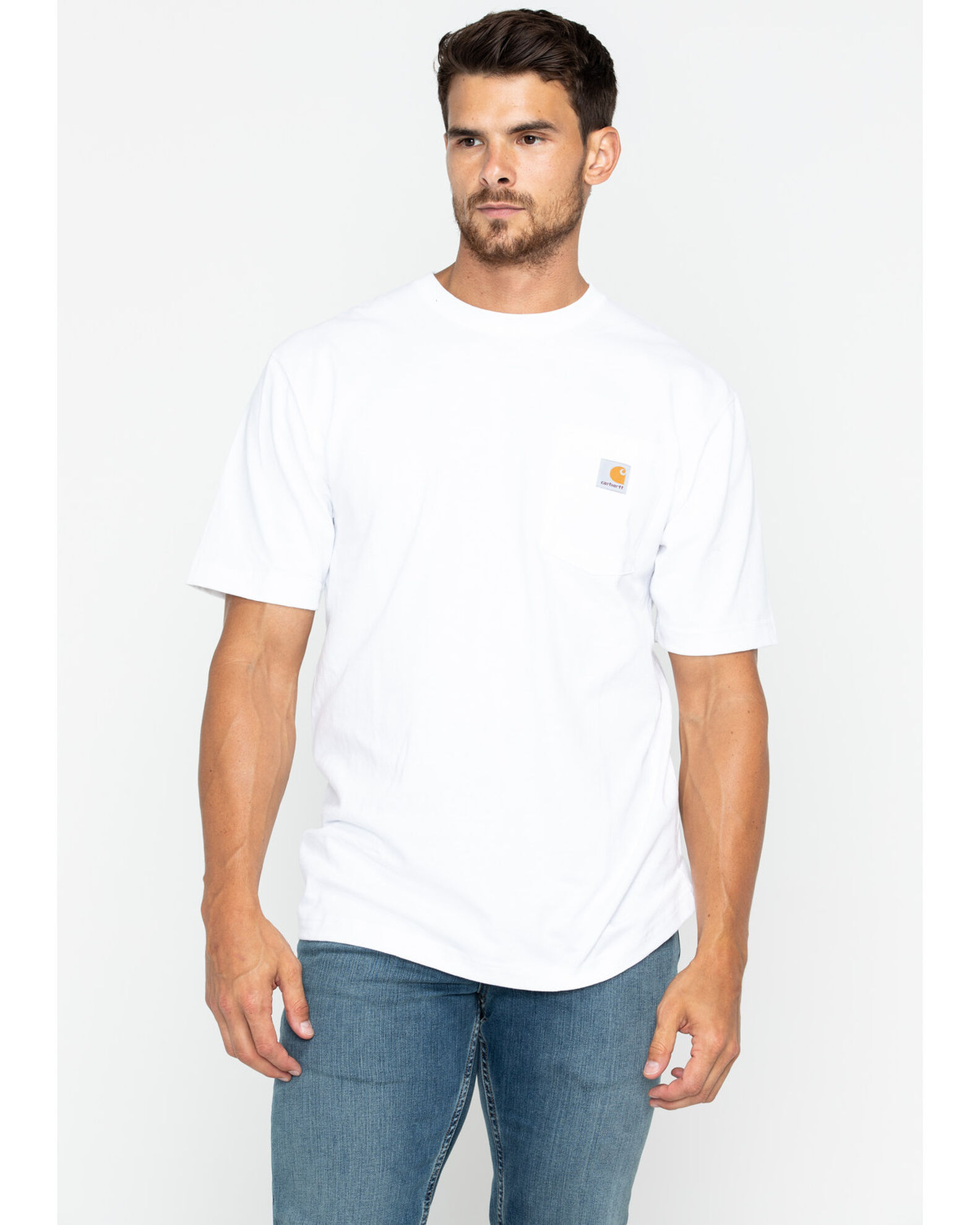 White carhartt 2025 t shirt