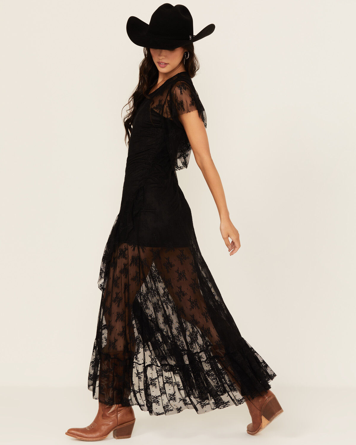 Image #2 - Wishlist Women's Lace Slip Maxi Dress, , hi-res