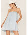 Image #1 - Show Me Your Mumu Women's Chambray Angel Mini Dress, Blue, hi-res
