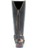 Image #4 - Corral Women's Distressed Harness Western Boots - Round Toe, Black, hi-res