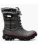 Image #2 - Bogs Women's Arcata Cozy Plaid Winter Boots - Round Toe, Dark Grey, hi-res