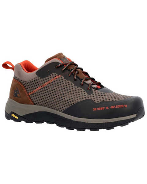 Image #1 - Rocky Men's Summit Elite Lo Top Hiker Boots - Soft Toe , Red/brown, hi-res