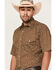 Image #2 - Roper Men's Classic Floral Print Short Sleeve Pearl Snap Western Shirt, , hi-res