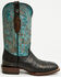 Image #2 - Tanner Mark Men's Caiman Print Western Boots - Broad Square Toe, Black, hi-res
