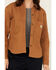 Image #3 - Carhartt Women's Rugged Flex® Loose Fit Heavyweight Duck Long Sleeve Button-Down Overshirt, Brown, hi-res