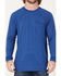 Image #3 - RANK 45® Men's Tornado Solid Performance Long Sleeve T-Shirt, Blue, hi-res