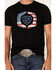 Image #3 - Rock & Roll Denim Men's Flag Logo Graphic Short Sleeve T-Shirt, Black, hi-res