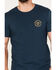 Brixton Men's Oath Logo Short Sleeve Graphic T-Shirt, Teal, hi-res