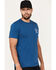 Brixton Men's Oath V Logo Graphic T-Shirt, Blue, hi-res