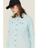 Image #2 - Ariat Women's Rebar Made Tough 360 Long Sleeve Button-Down Work Shirt, Blue, hi-res