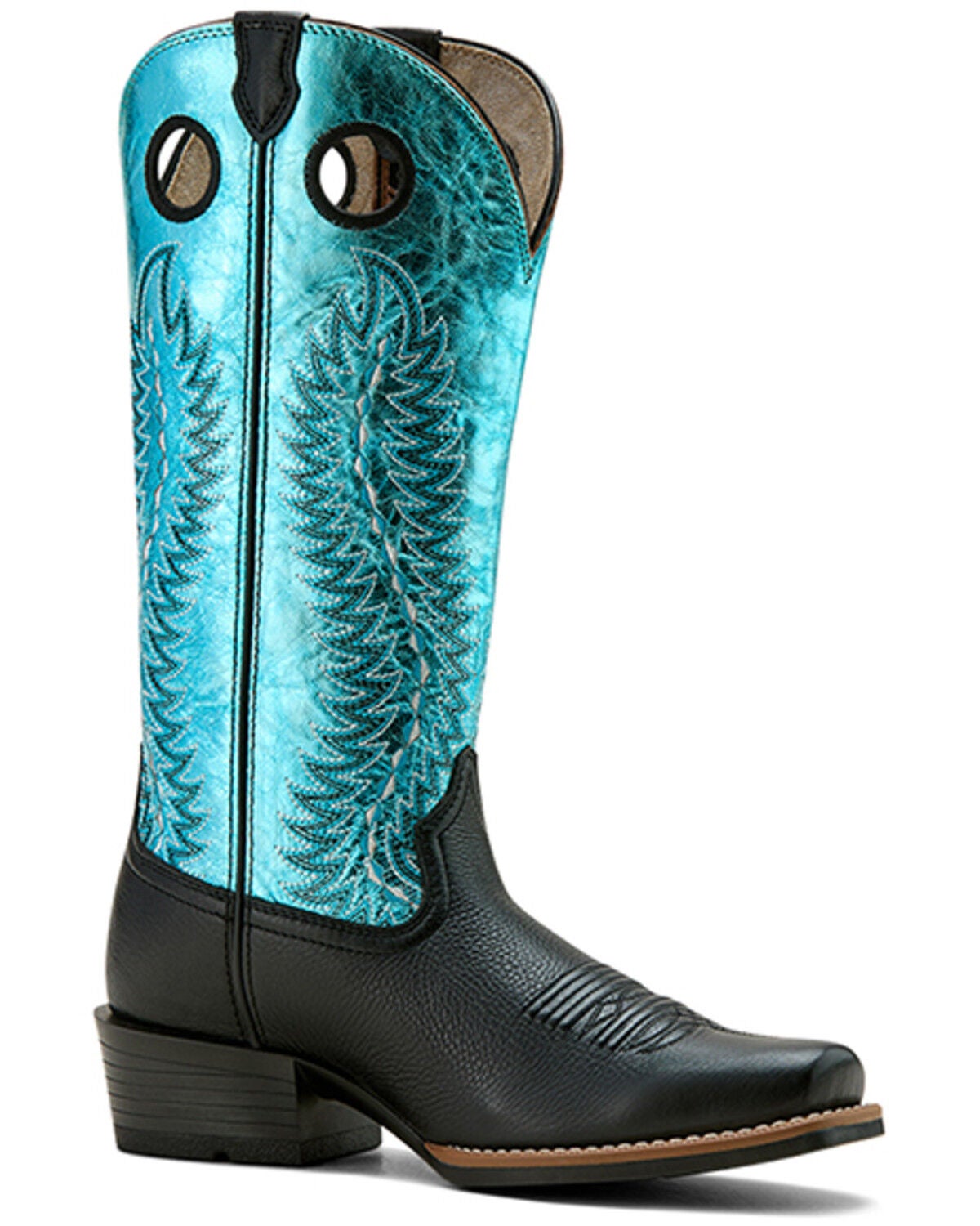 Ariat Women's Junction Performance Western Boots - Square Toe, Black, hi-res
