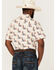 Image #4 - Rock & Roll Denim Men's Desert Conversational Print Short Sleeve Snap Western Shirt, Natural, hi-res