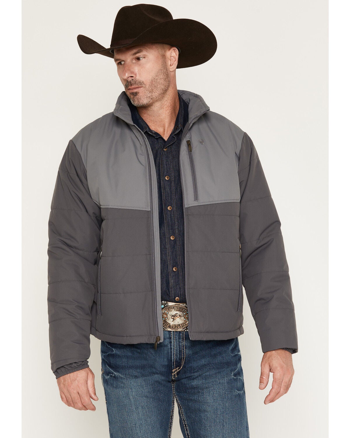 Ariat Men's Titan Insulated Jacket, Dark Grey, hi-res