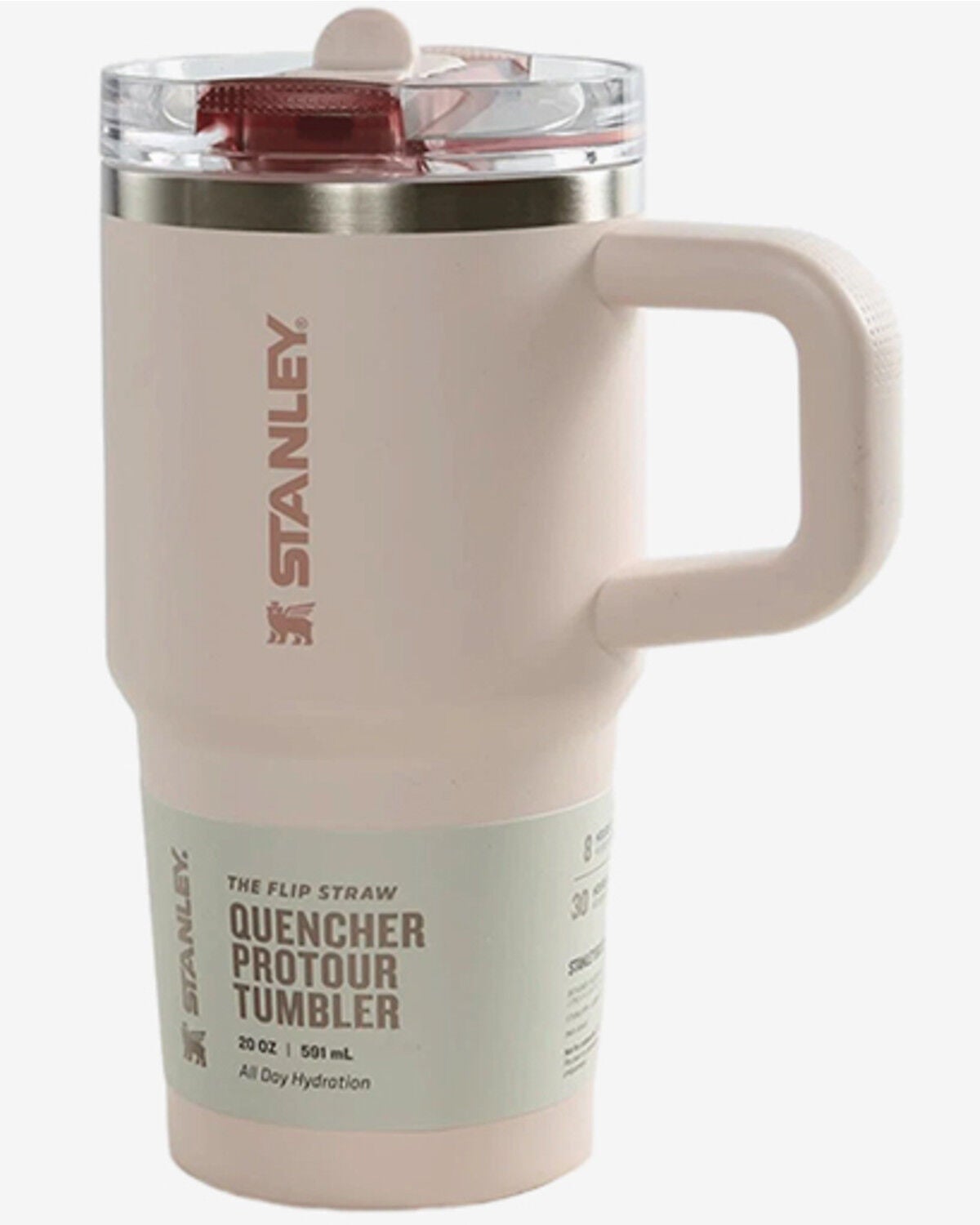 Stanley Quencher ProTour Flip Straw 20oz Tumbler, Light Pink, hi-res