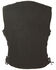 Image #2 - Milwaukee Leather Women's 6 Pocket Side Lace Denim Vest, Black, hi-res