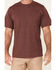 Image #3 - Hawx Men's Solid Burgundy Forge Short Sleeve Work Pocket T-Shirt, Burgundy, hi-res