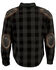 Milwaukee Performance Men's Aramid Checkered Plaid Biker Shirt - Big & Tall, Dark Grey, hi-res