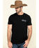 Image #1 - Cody James Men's Right To Defend Graphic Short Sleeve T-Shirt , Black, hi-res