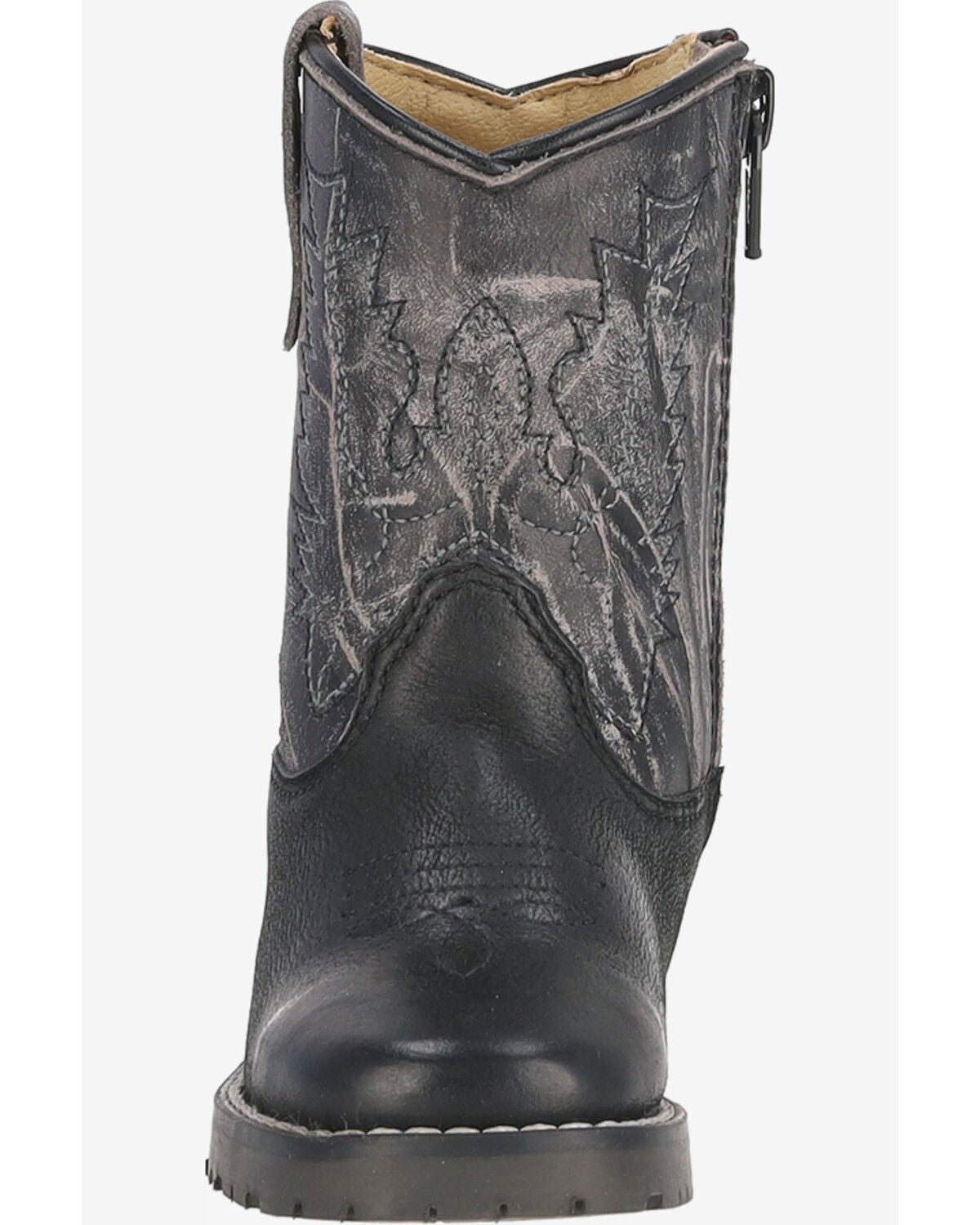 Image #2 - Smoky Mountain Infant Kids' Autry Western Boots - Broad Square Toe, Black, hi-res