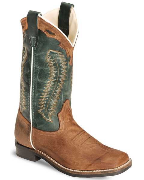Cody James Youth Boys' Barnwood Cowboy Boots - Square Toe, Brown, hi-res