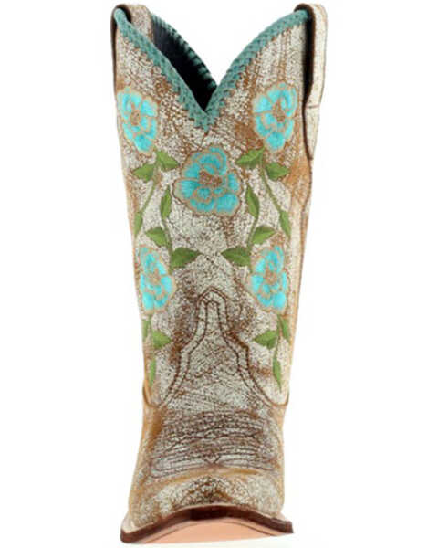 Liberty Black Women's Nina Rose Embroidered Western Boot - Round Toe, White, hi-res